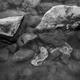 Belongings float in the waters of a beach close to Çesme, used as a point of departure to cross to the Greek island of Chios, less than ten miles away. Sept. 26, 2015.
